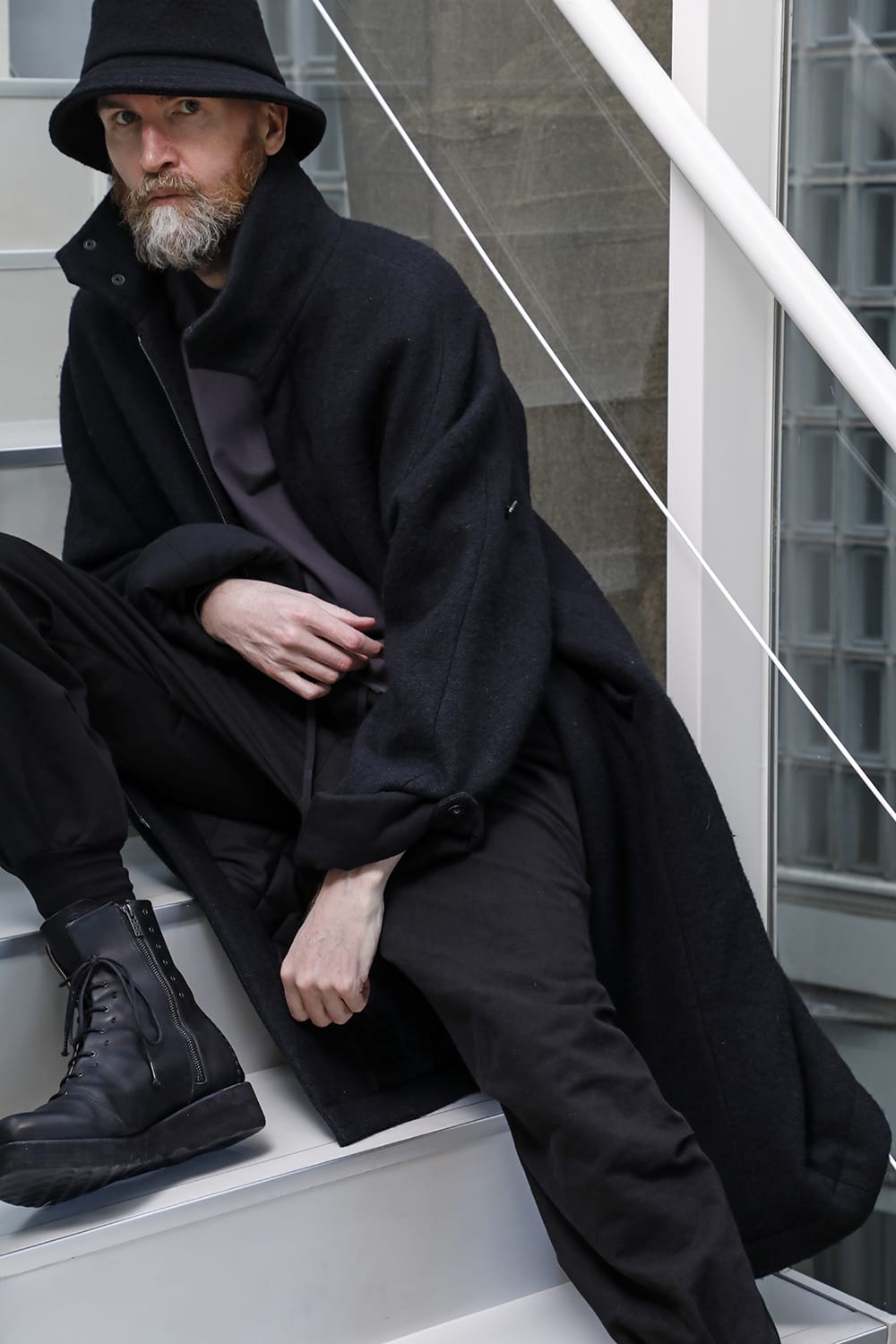 DEVOA(デヴォア) 22-23AW(秋冬) CTI-WYH ハイネックコートウールミリング 1-003