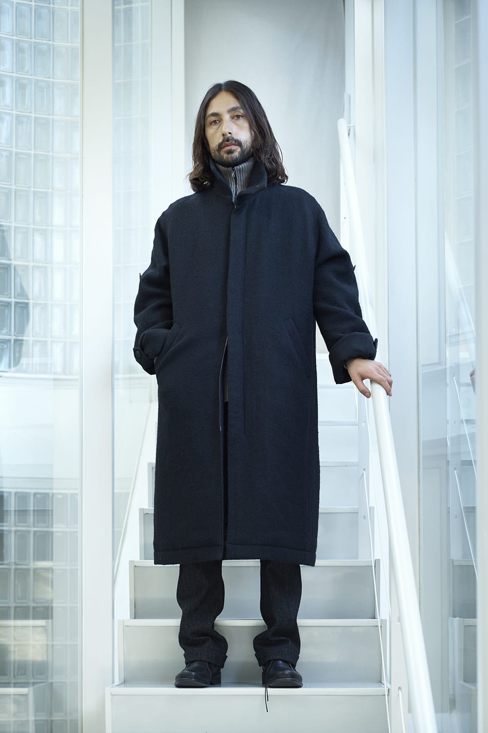 DEVOA(デヴォア) 22-23AW(秋冬) CTI-WYH ハイネックコートウールミリング