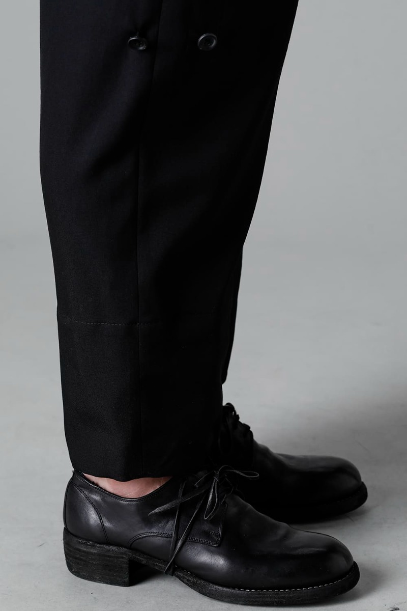 Yohji Yamamoto(ヨウジヤマモト) 23SS(春夏) HZ-P37-100 フレアスカート布付きパンツ 2-005