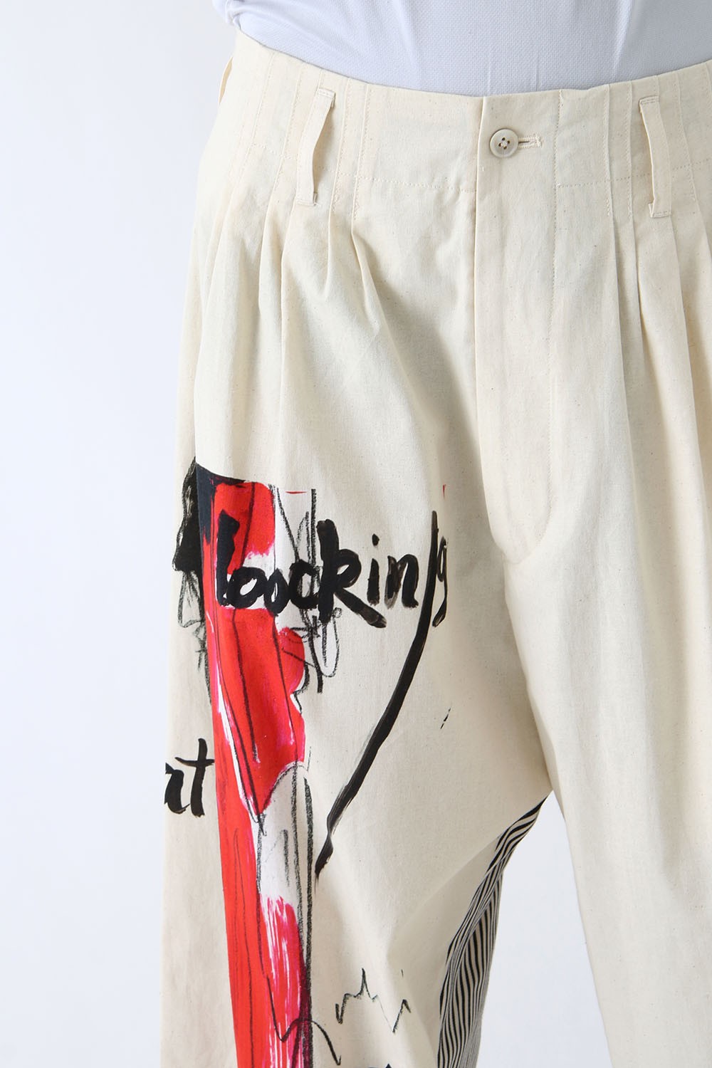 Yohji Yamamoto Right Side Cut Women Motif Pants 04 Yohji Yamamoto Right Side Cut Women Motif Pants 04