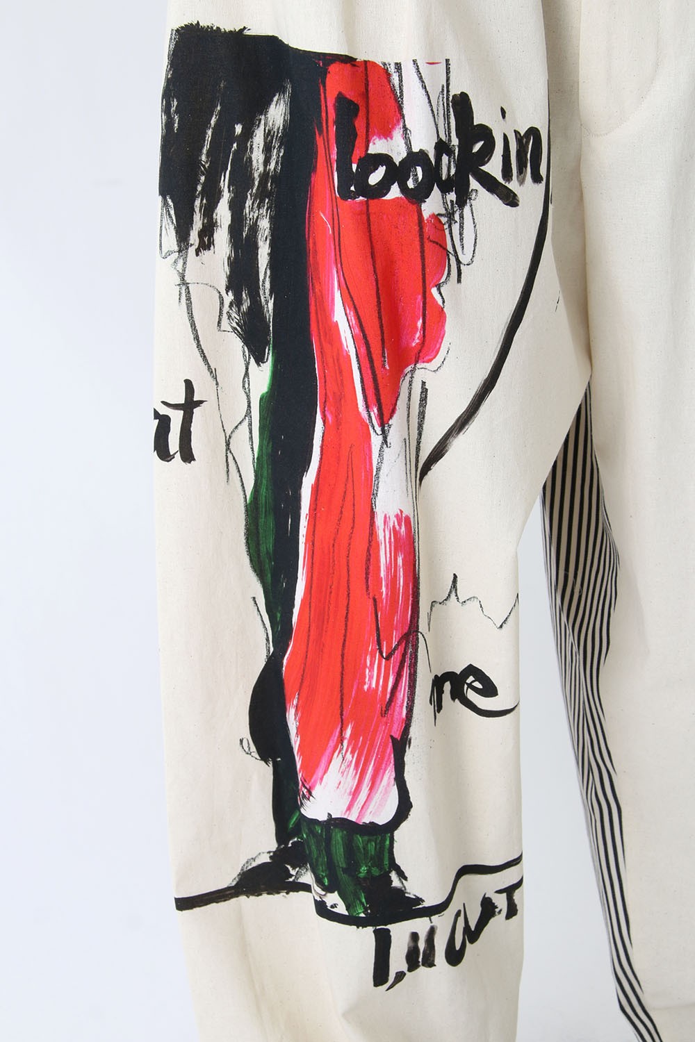 Yohji Yamamoto Right Side Cut Women Motif Pants 03 Yohji Yamamoto Right Side Cut Women Motif Pants 03