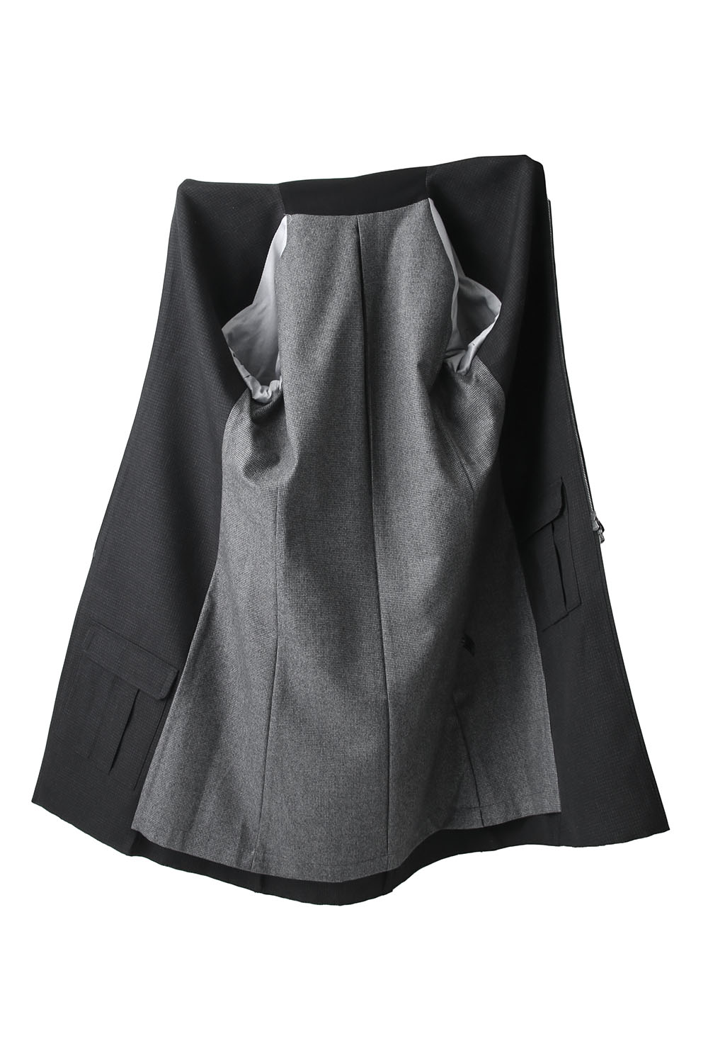 DEVOA Fascinate Limited Coat Wool Hight twist Hound's Tooth-002