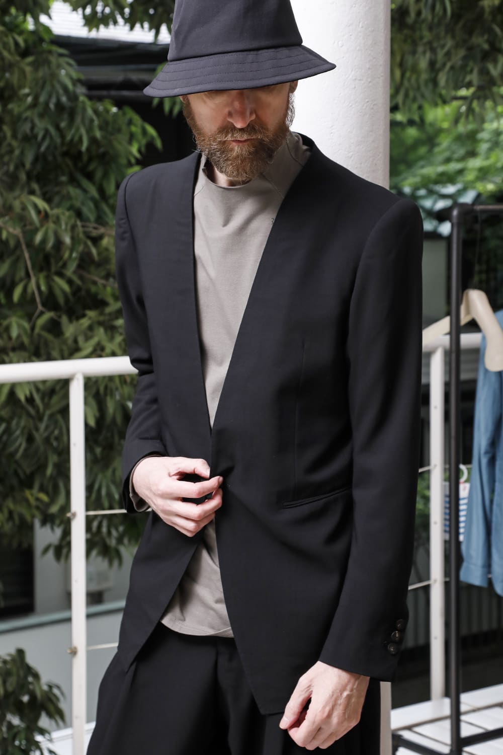 DEVOA 23SS JKF-NWNO Jacket mohair wool 1-001