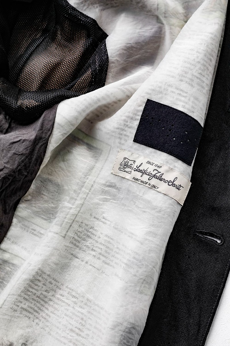 DEVOA 23SS To be made with care to ensure that it can be worn for a good number of seasons and years. - JKK-BSKJ-Black×Beige Jacket Linen/Viscose/Cotton Black Beige CSC-DSH3-Stone-Gray Semi-High Neck Long Sleeve Sbin Cotton Jersey Stone Gray 3-002