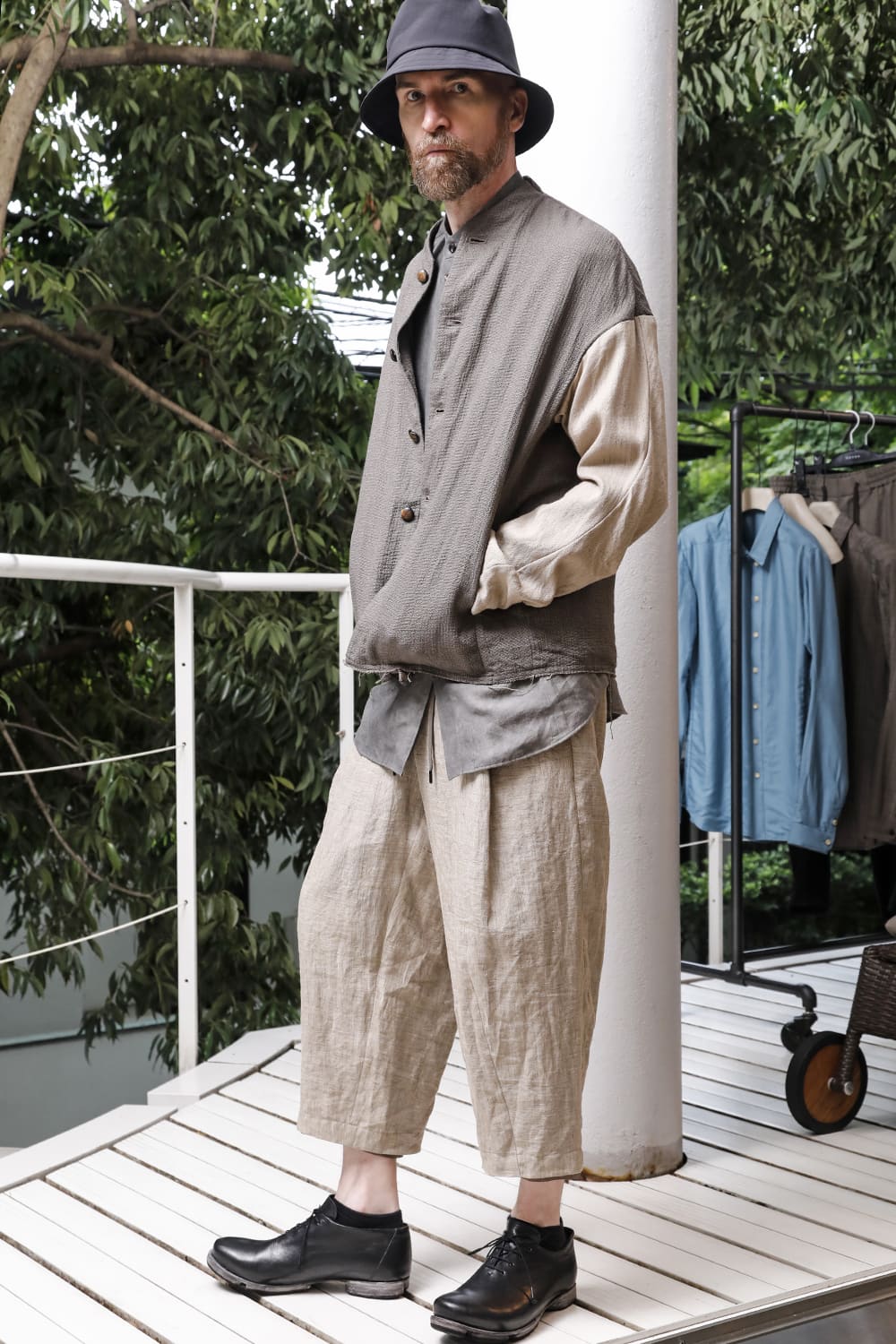 DEVOA 23SS コレクション Jacket linen/viscose/cotton 1-002