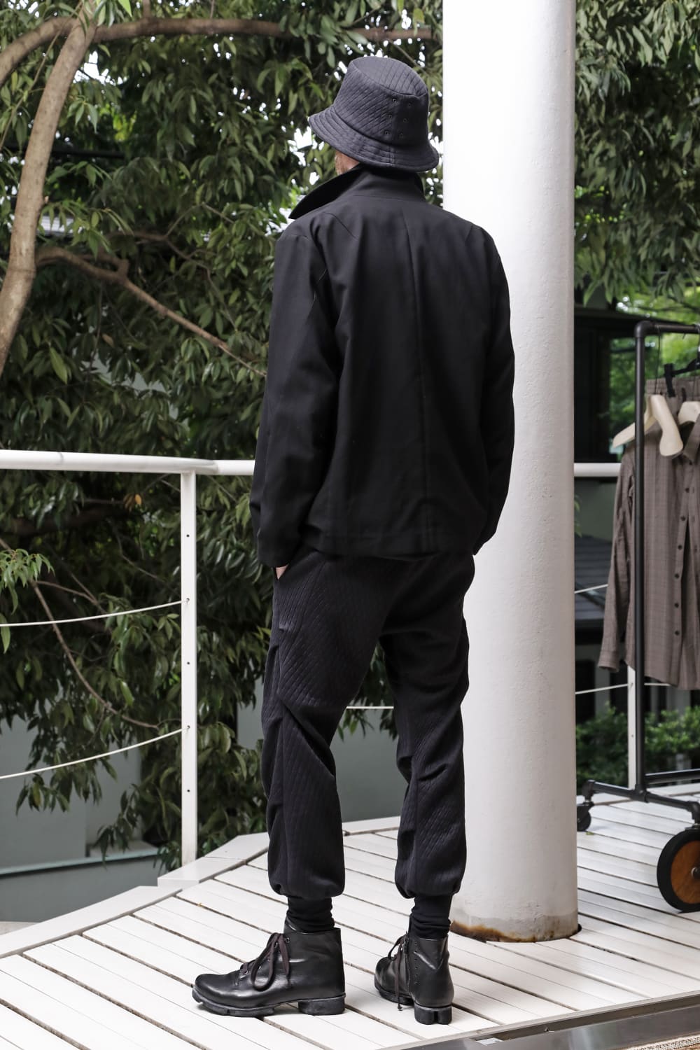 DEVOA 23SS Jogger Pants Quilted Cotton/Polyester 5-003