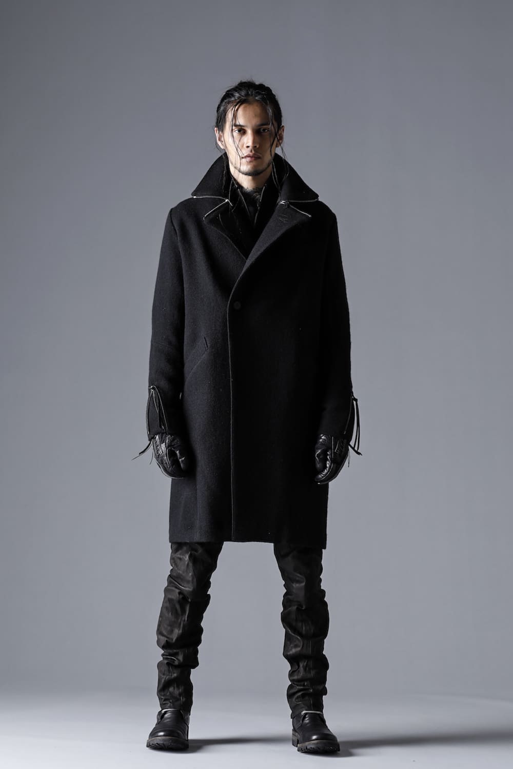 D.HYGEN(ディーハイゲン) 22-23AW(秋冬) ST106-0122A ハリスツイードワッシャーWブレストコート