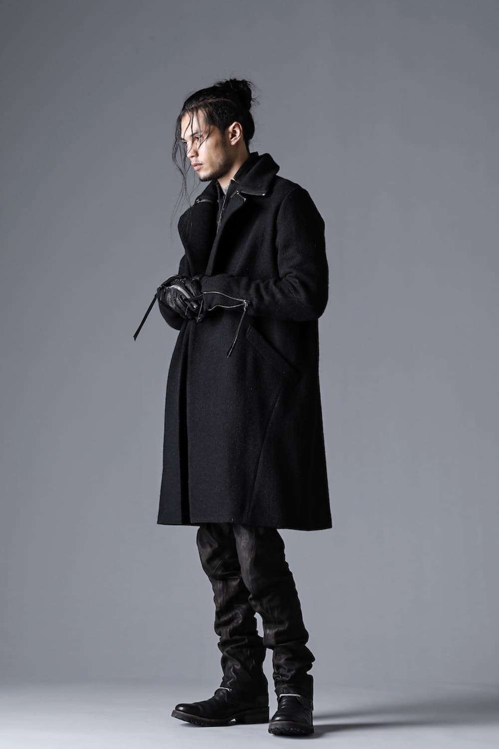 D.HYGEN(ディーハイゲン) 22-23AW(秋冬) ST106-0122A ハリスツイードワッシャーWブレストコート 1-002