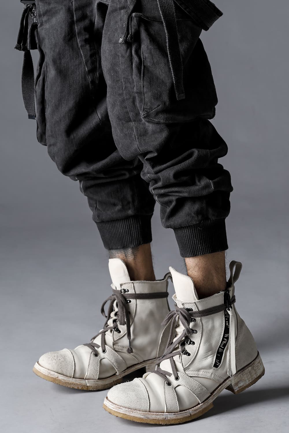 D.HYGEN(ディーハイゲン) 23SS(春夏) ST107-1423S ハイパーストレッチコットンデニムカーゴオーバーオール 2-005