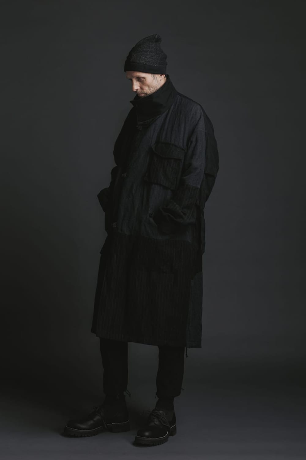 The Viridi-anne(ザ ヴィリジアン) 22-23AW(秋冬) 秋冬の主役として - VI-3515-06 ウール/リネン コンビネーションコート VI-3512-04 ウール/リネン イージーパンツ VI-3549-09 綿ウール ビーニー 3-002