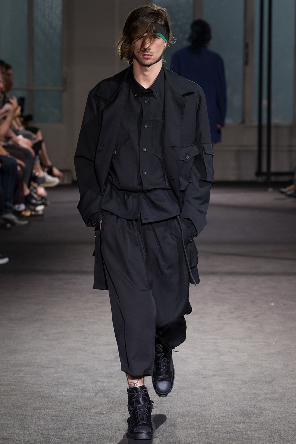 Yohji Yamamoto High Waist Pants Wrinkled Gabardine 04 Yohji Yamamoto High Waist Pants Wrinkled Gabardine 04