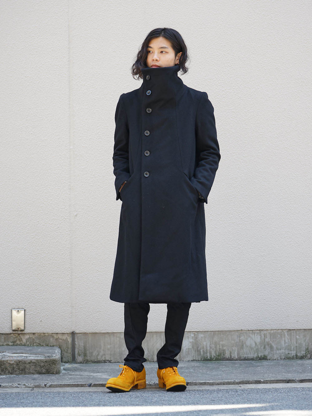 The Viridi-anne 17-18AW High Neck Long Coat Coordinate - FASCINATE