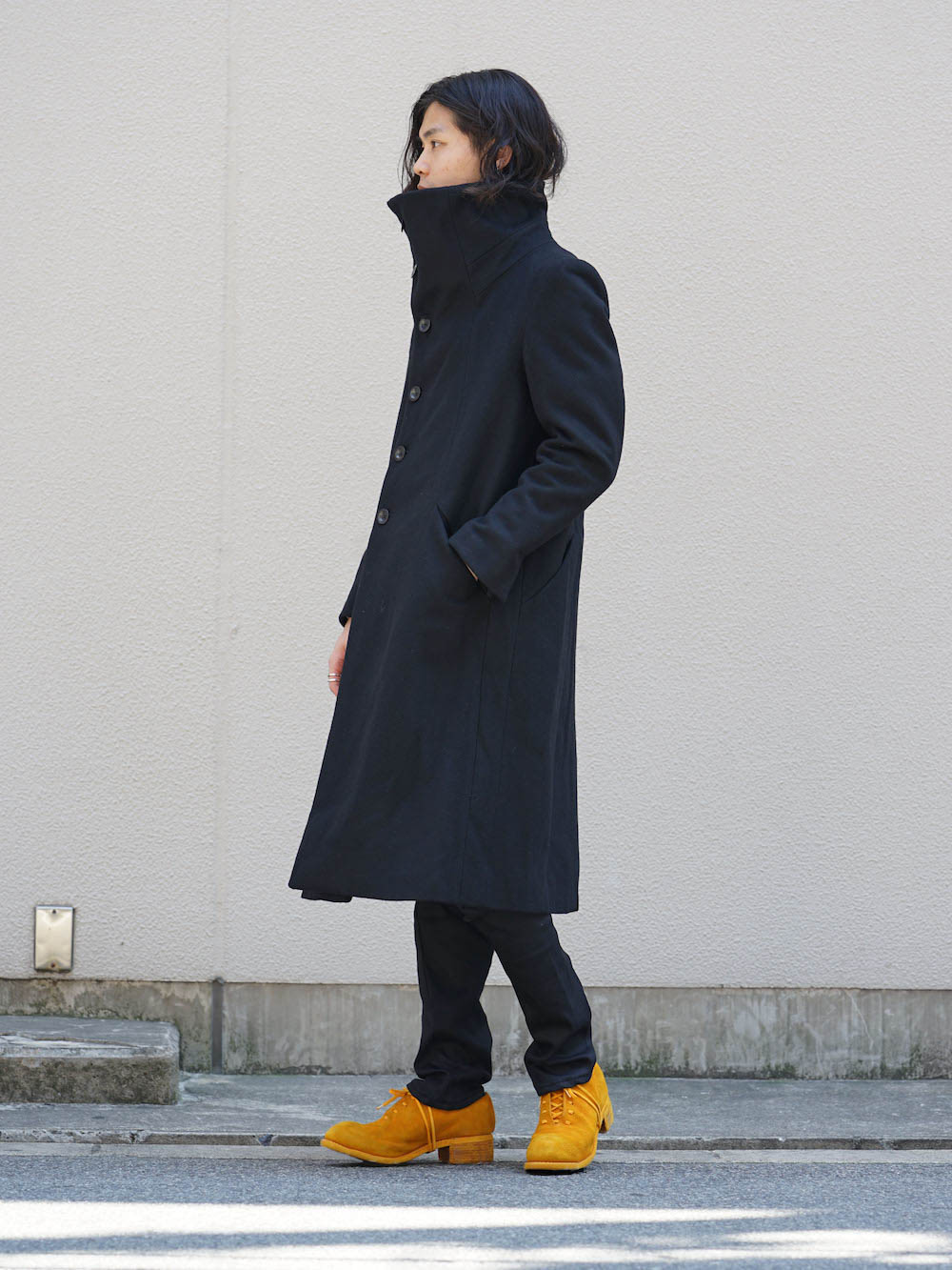 The Viridi-anne 17-18AW High Neck Long Coat Coordinate - FASCINATE