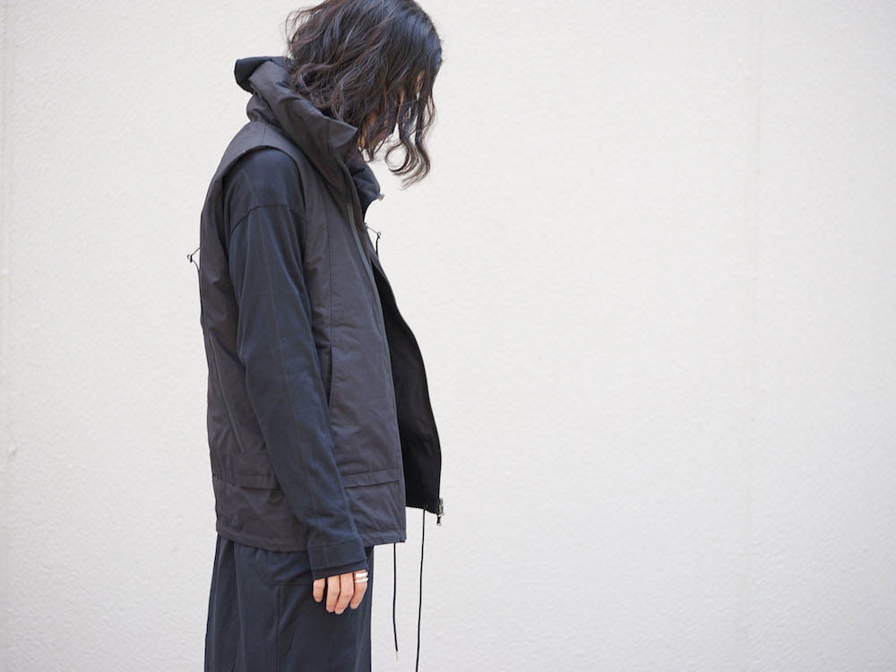 The Viridi-anne 17-18AW Cotton Nylon Down Vest Coordinate 05
