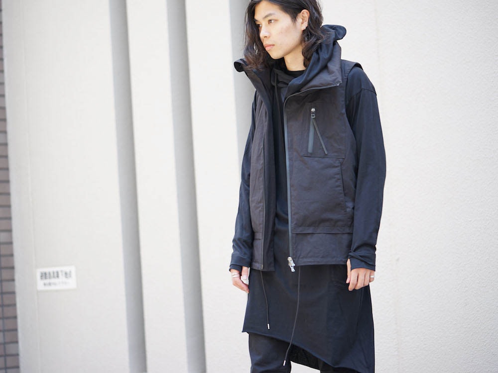 The Viridi-anne 17-18AW Cotton Nylon Down Vest Coordinate 07