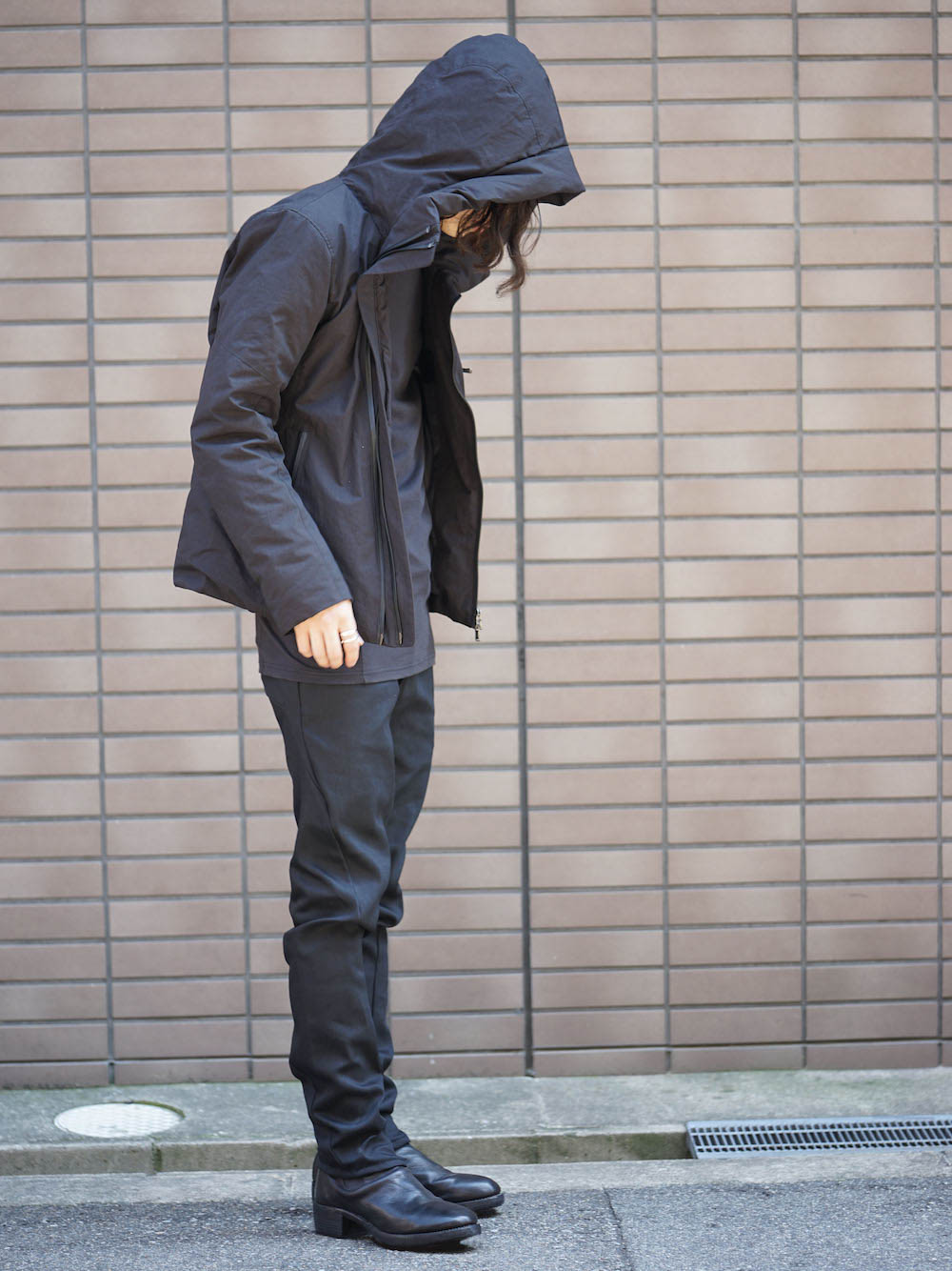 The Viridi-anne 17-18AW Cotton Nylon Down Vest Coordinate 04