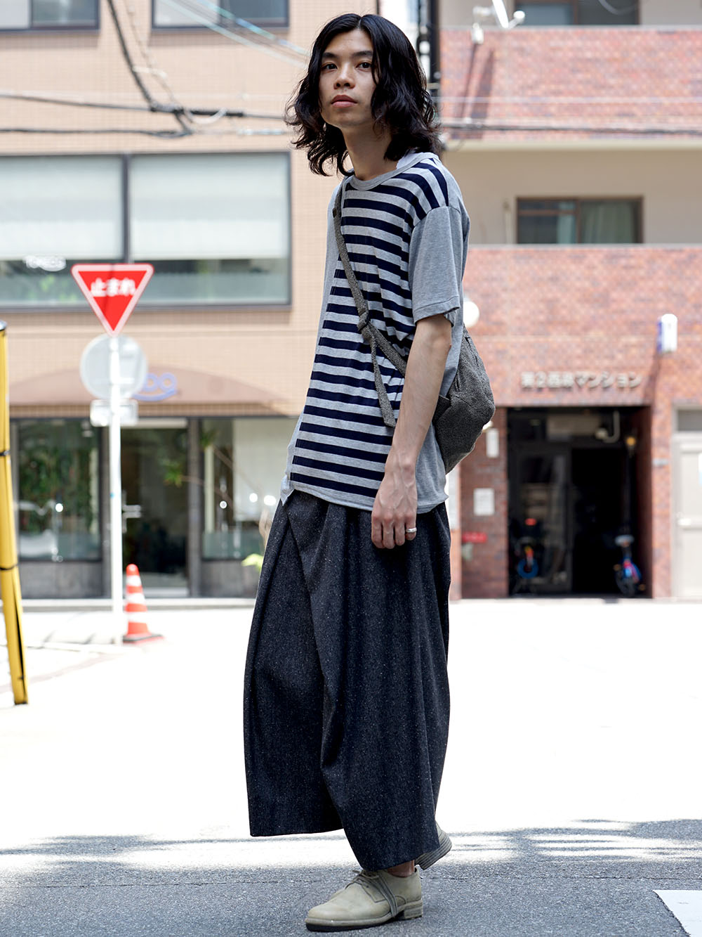 Yohji Yamamoto Switched Parts Shirt x divka Denim Pants 01