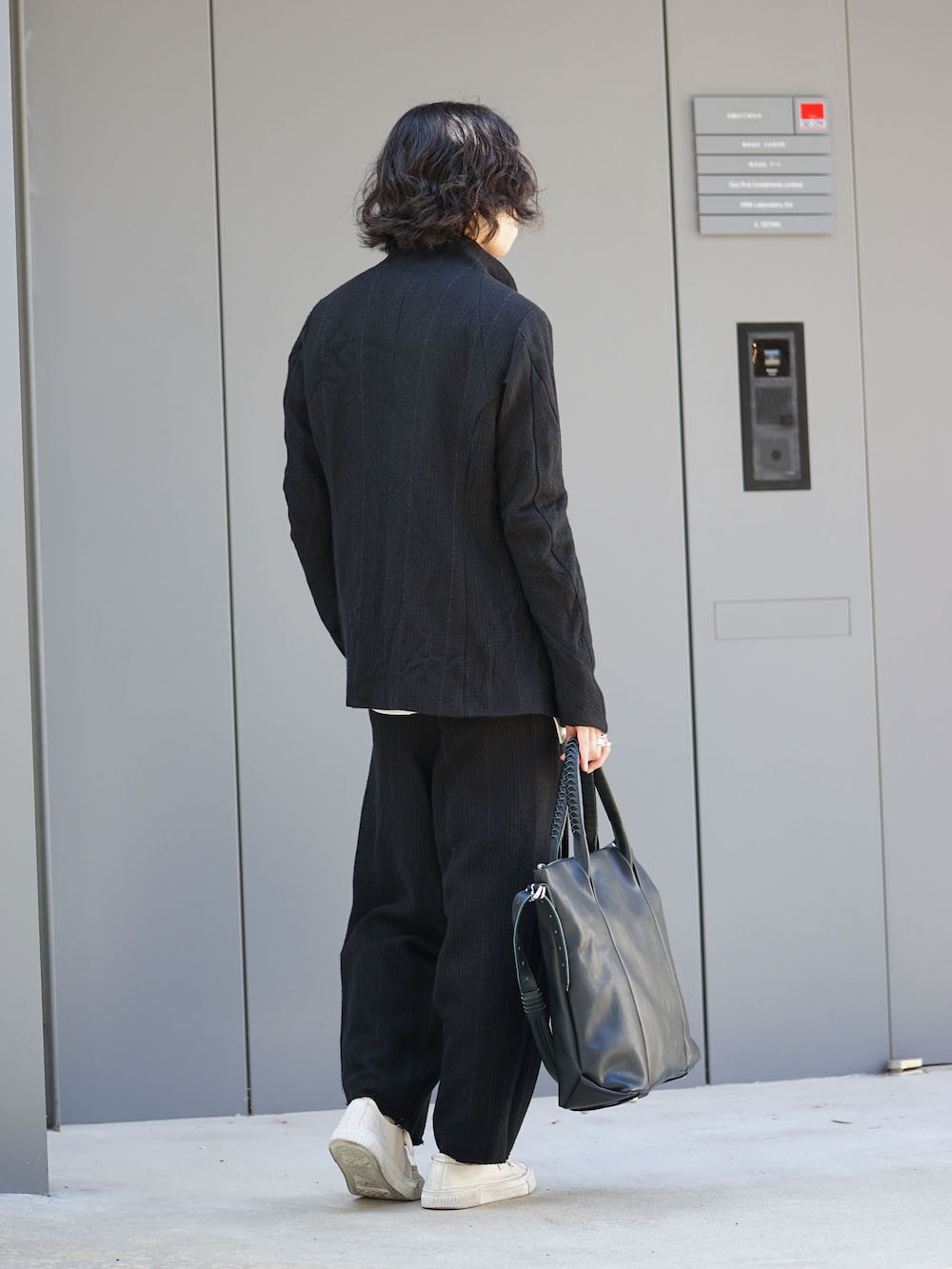 DEVOA 17-18aw Silk Linen Wool Stripe Style 04