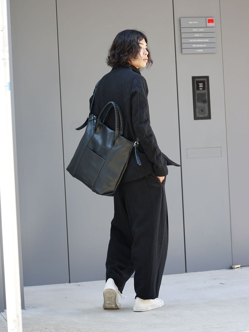 DEVOA 17-18aw Silk Linen Wool Stripe Style 04