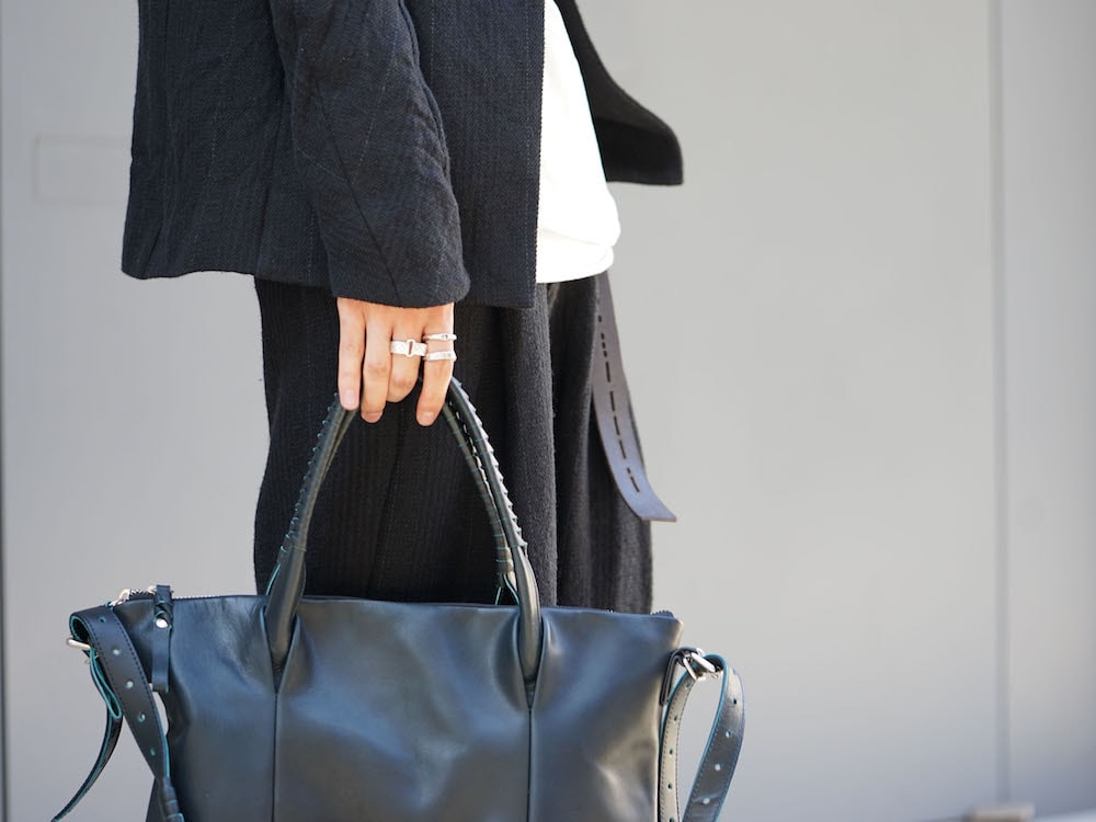 DEVOA 17-18aw Silk Linen Wool Stripe Style 04