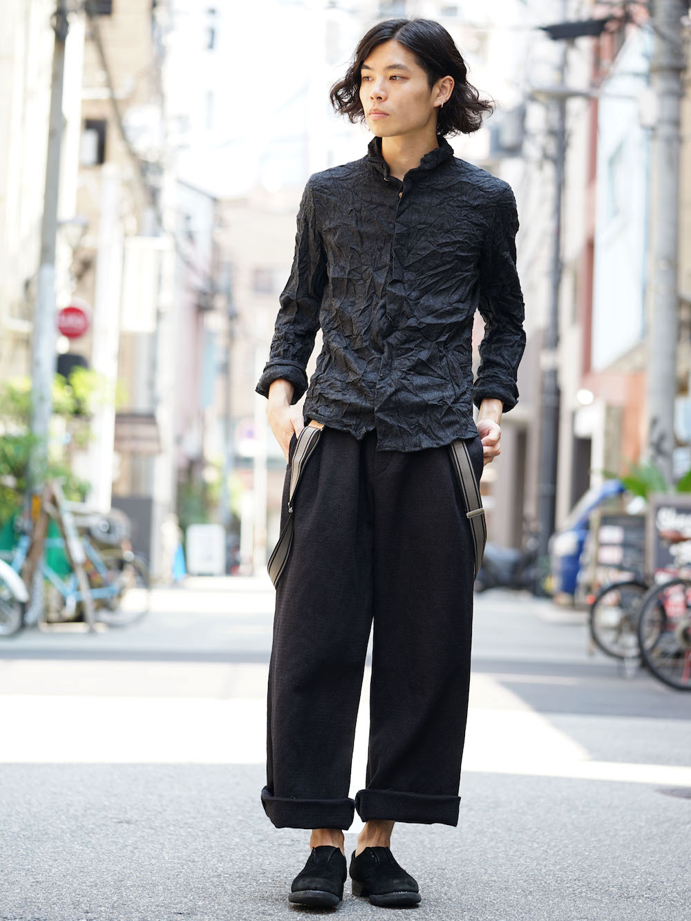 individual sentiments Pants PA81 Cotton Linen Dobby Washer Style