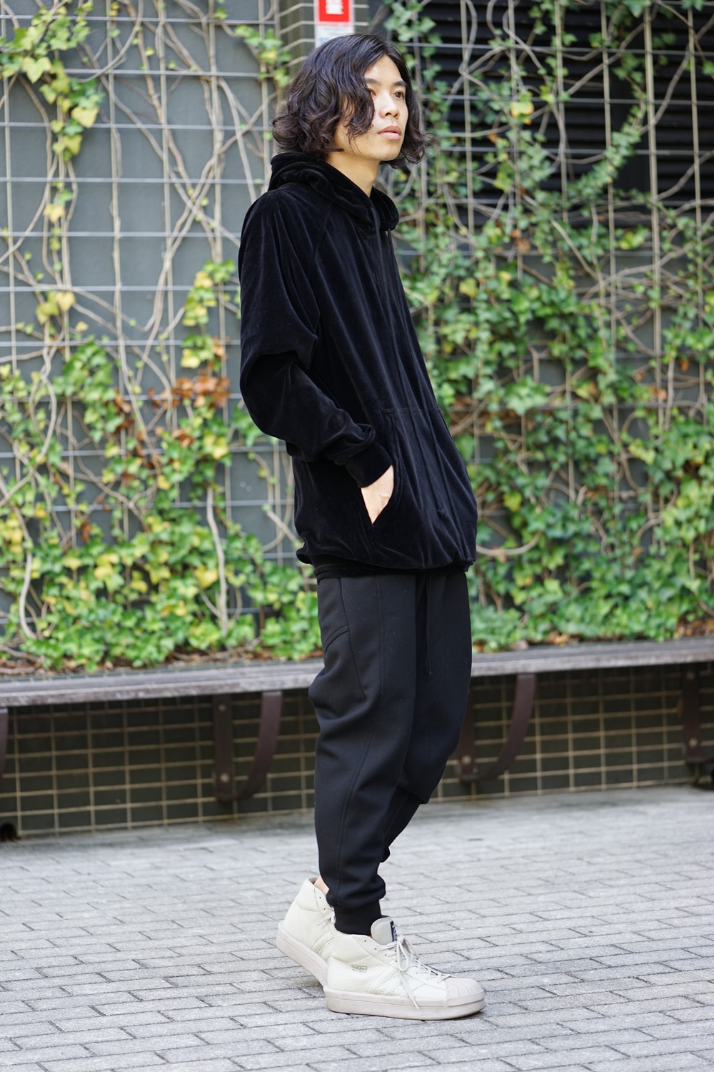 Song for the Mute Moth Print 4 Pocket Square Jacket x Moth Raglan Hoodie Styl-005