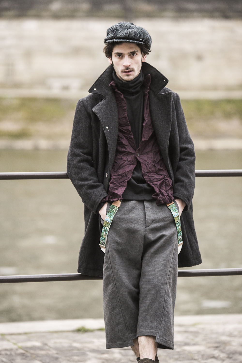 High Neck Leather Jacket SADDAM TEISSY