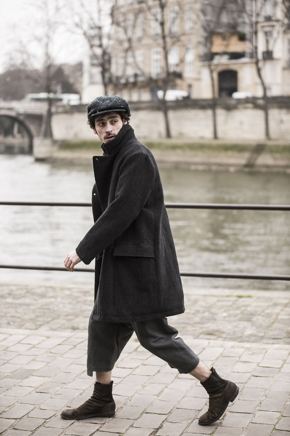 High Neck Leather Jacket SADDAM TEISSY