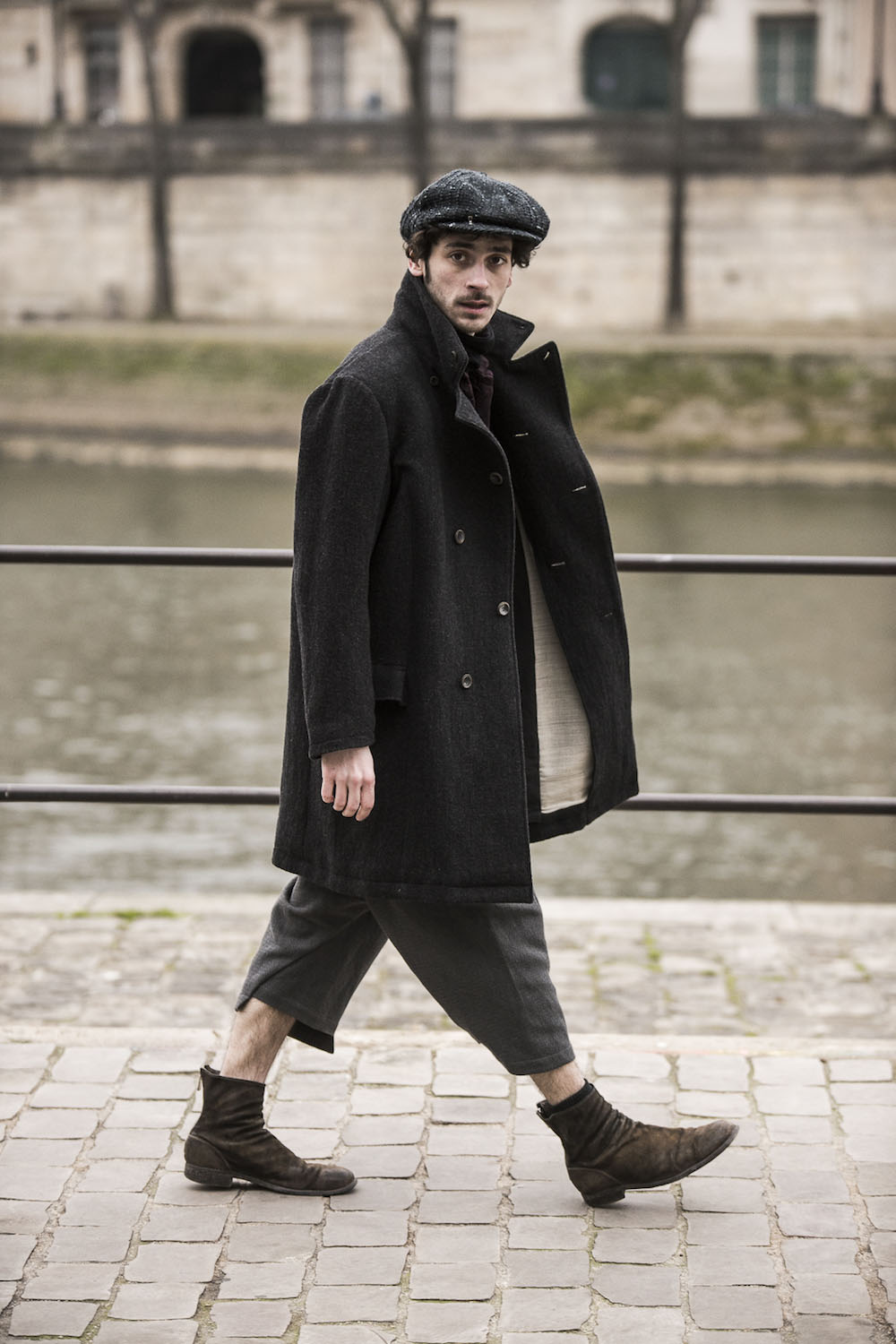 High Neck Leather Jacket SADDAM TEISSY