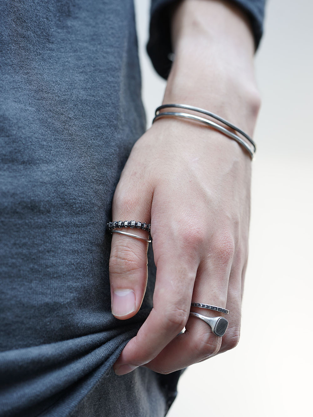 WERKSTATT MUNCHEN Recommended Necklace6 Ring Combination Eternity 04