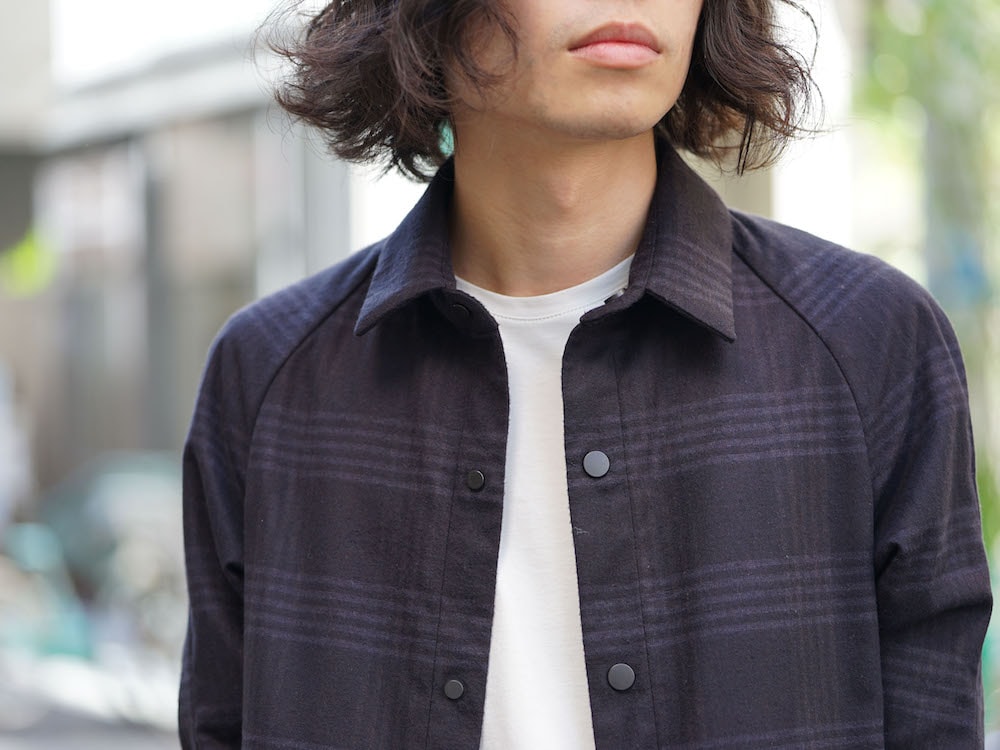 DEVOA Fascinate Limited Long Shirt Silk Check Style 01