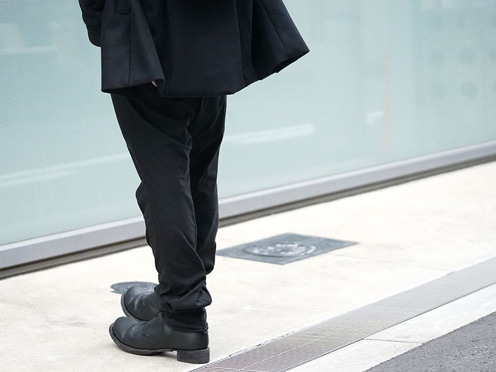 DEVOA Rib Coat Cashmere Melton Style 09