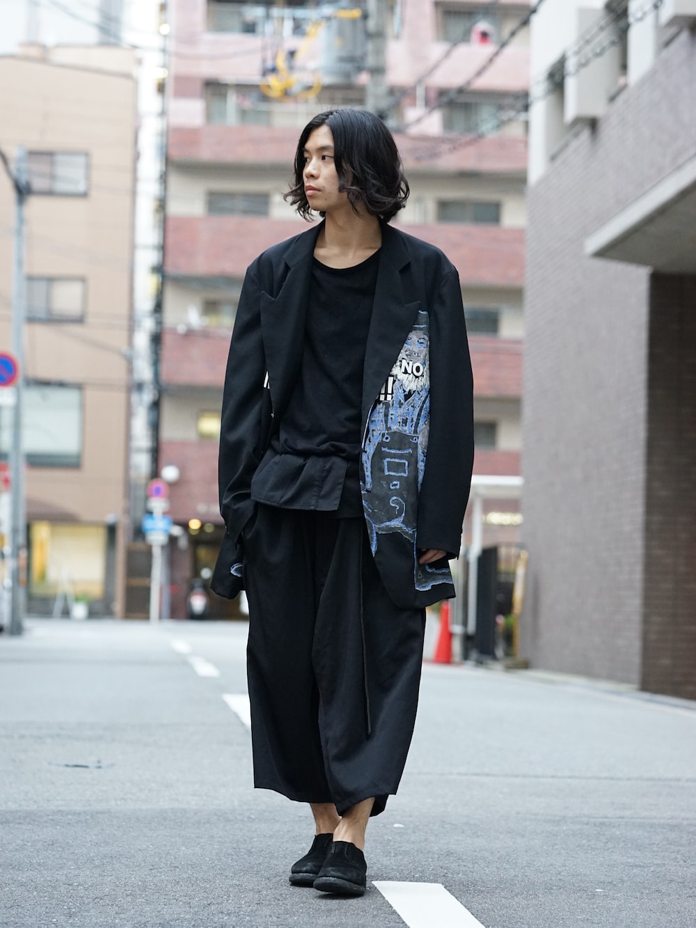 Yohji Yamamoto Deformation Collar Print Jacket - FASCINATE BLOG