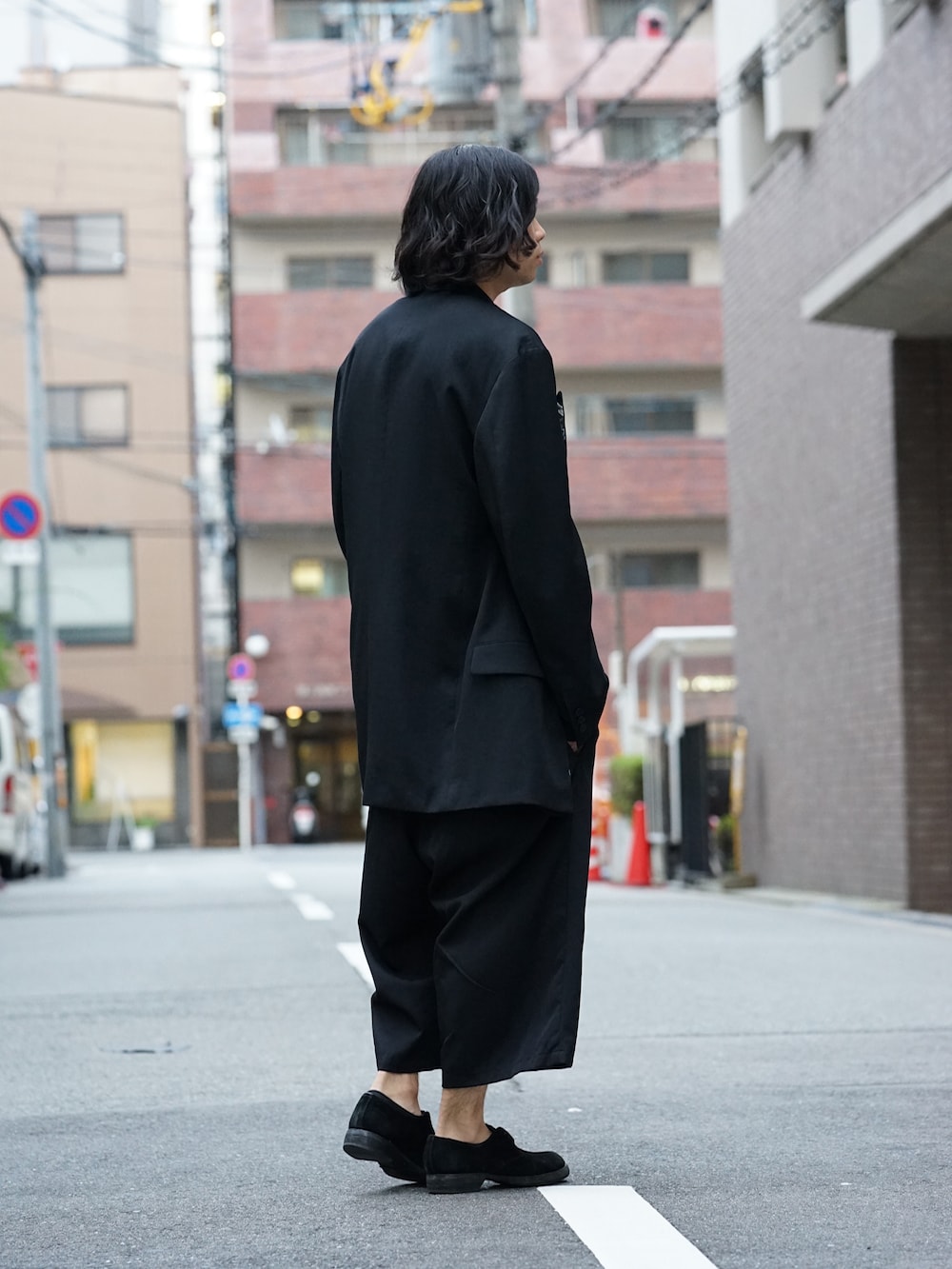 Yohji Yamamoto Deformation Collar Print Jacket  04