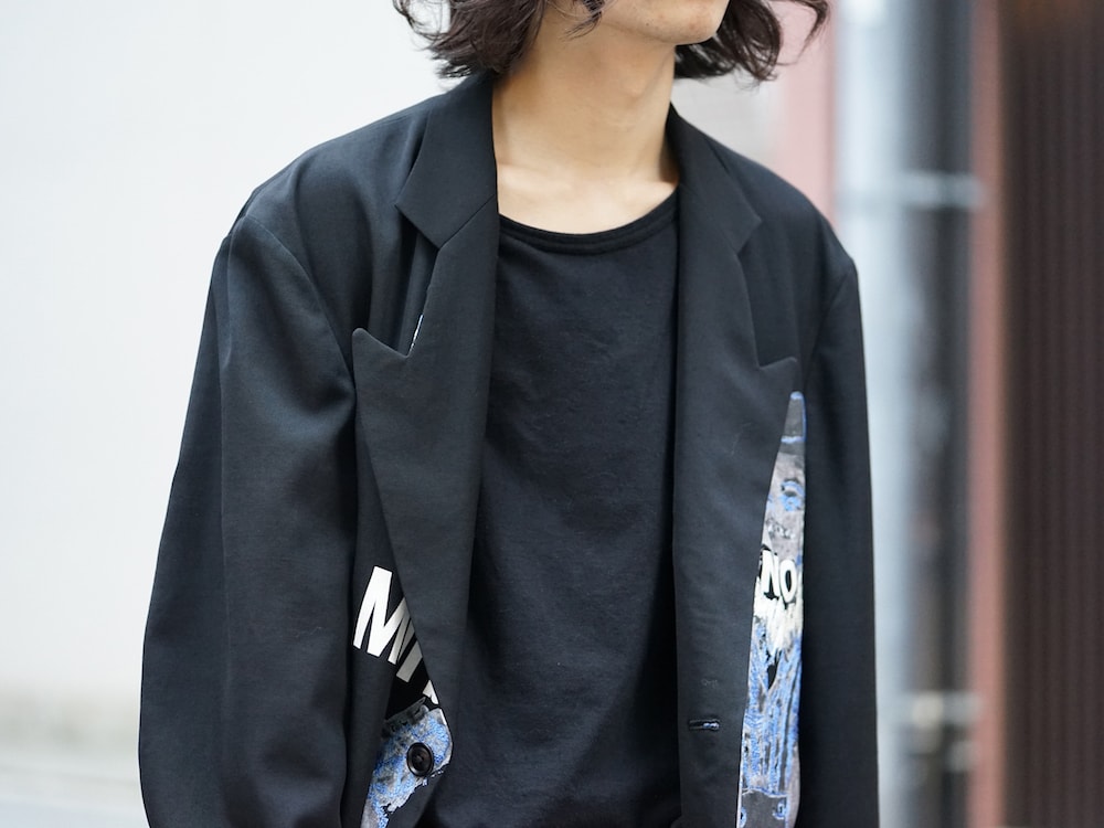 Yohji Yamamoto Deformation Collar Print Jacket - FASCINATE BLOG