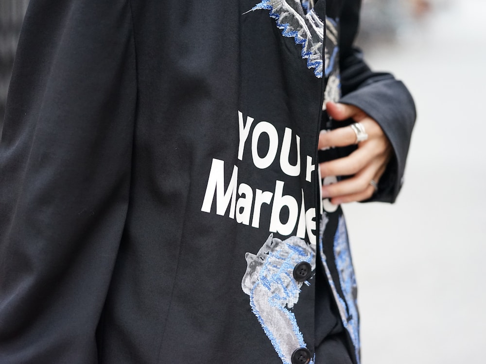 Yohji Yamamoto Deformation Collar Print Jacket  08