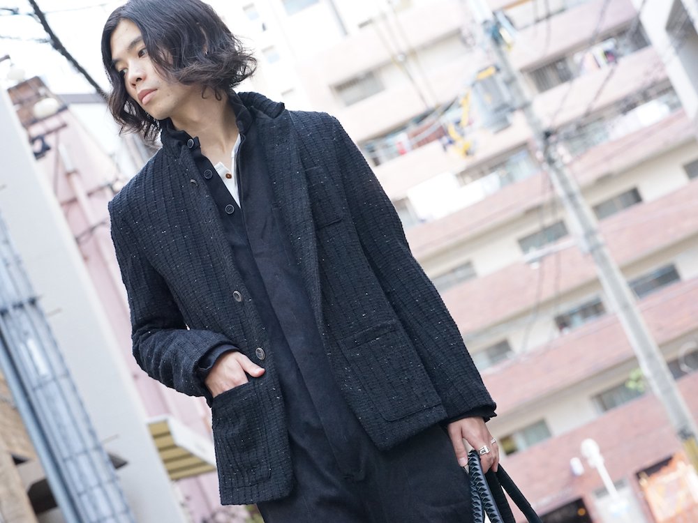 Yohji Yamamoto Print Embroidery Long Jacket  07