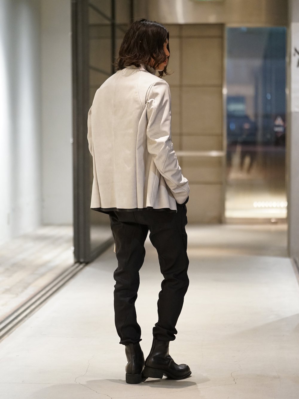 DEVOA High Neck Jacket Calf Leather Style - FASCINATE BLOG