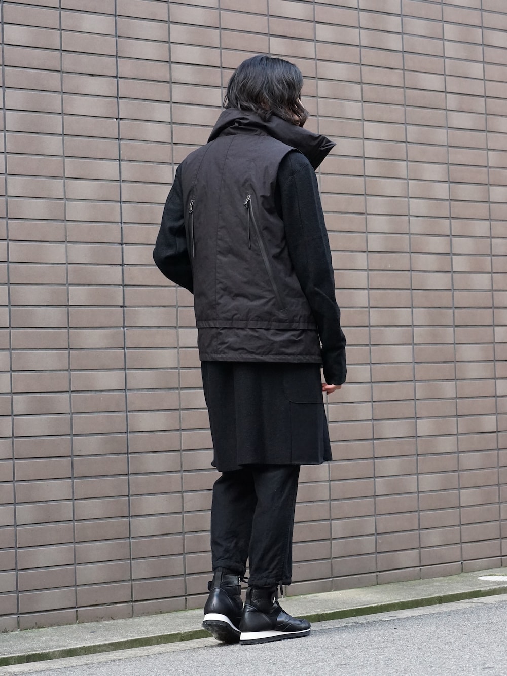 DEVOA High Neck Jacket Calf Leather Style 01