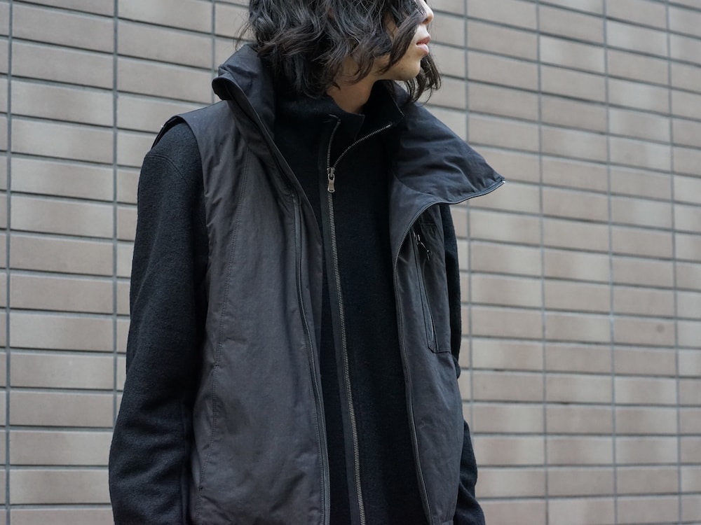 DEVOA High Neck Jacket Calf Leather Style  06