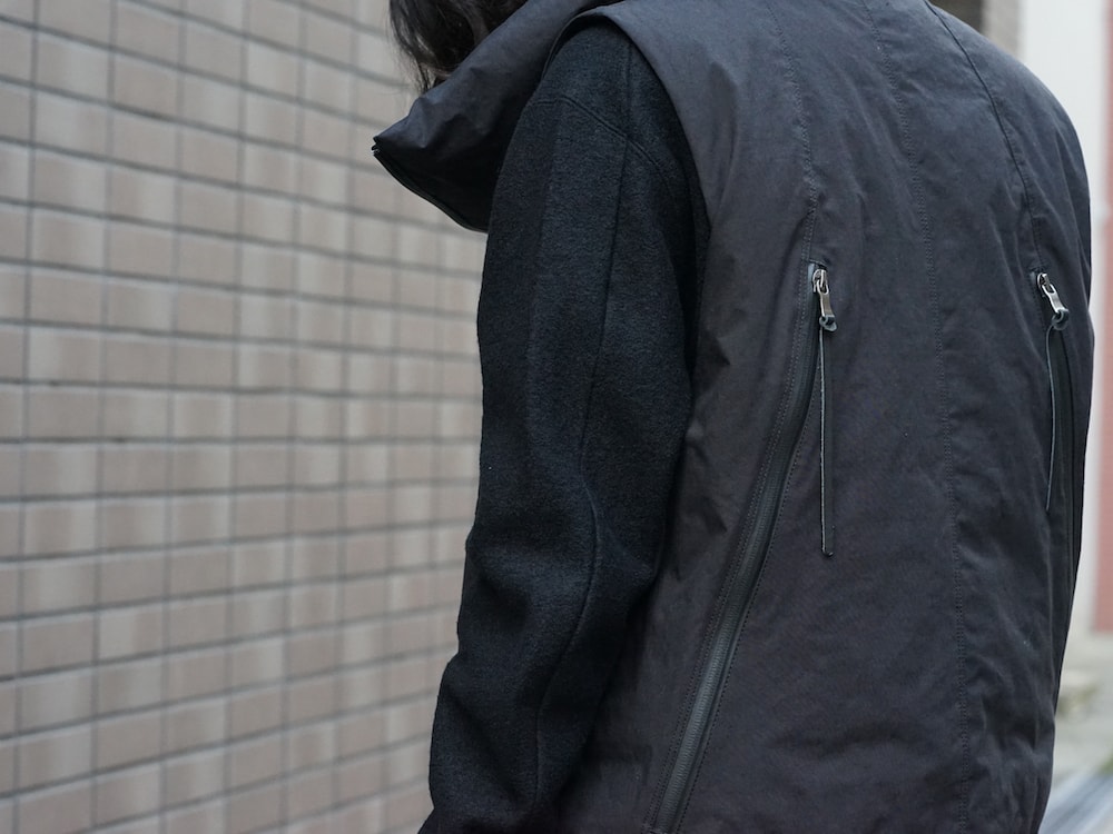 DEVOA High Neck Jacket Calf Leather Style  07