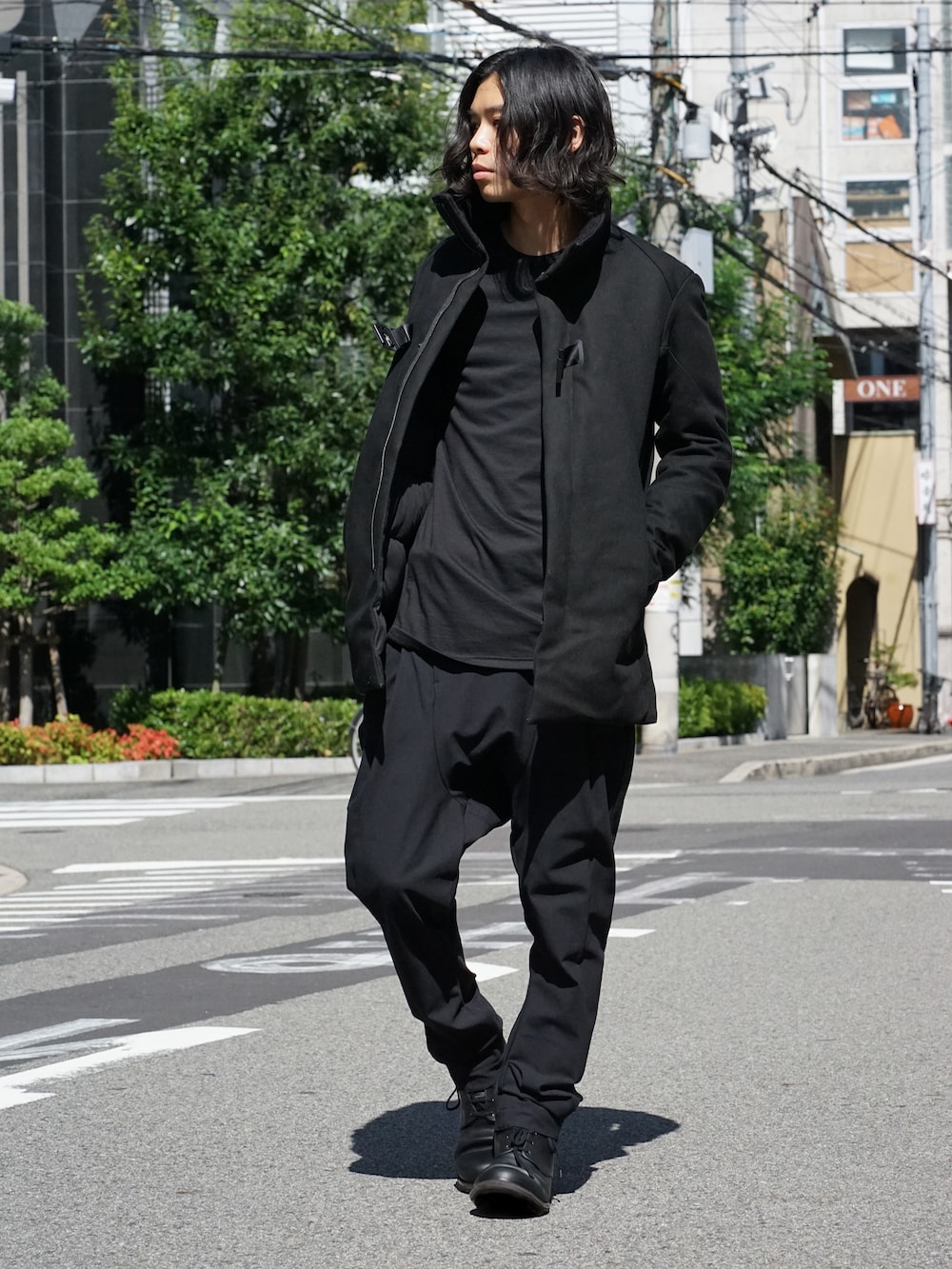 Yohji Yamamoto Deformation Collar Print Jacket  02