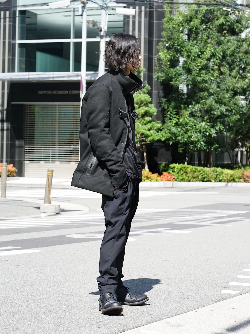 Yohji Yamamoto Deformation Collar Print Jacket  03