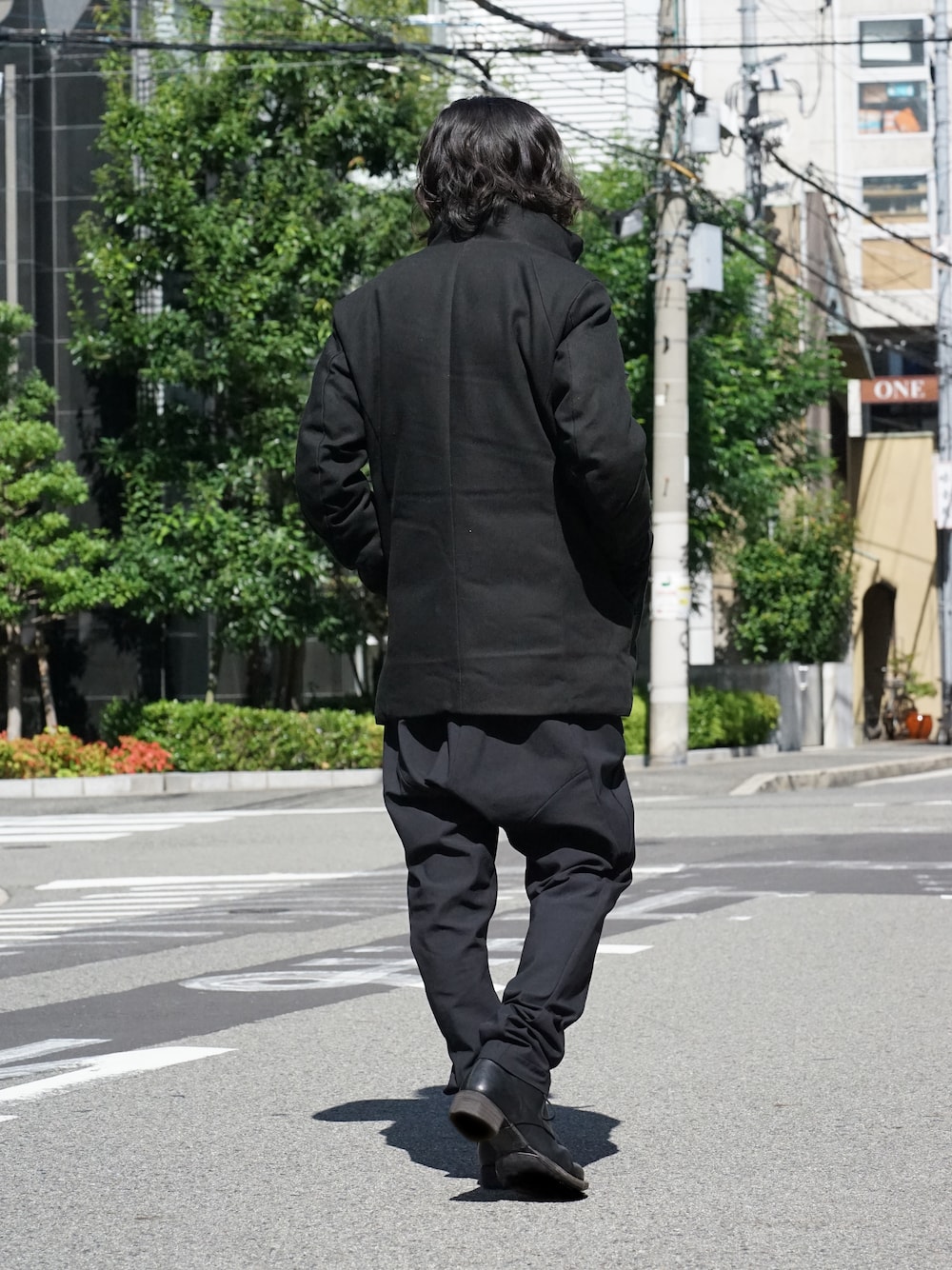 Yohji Yamamoto Deformation Collar Print Jacket  04