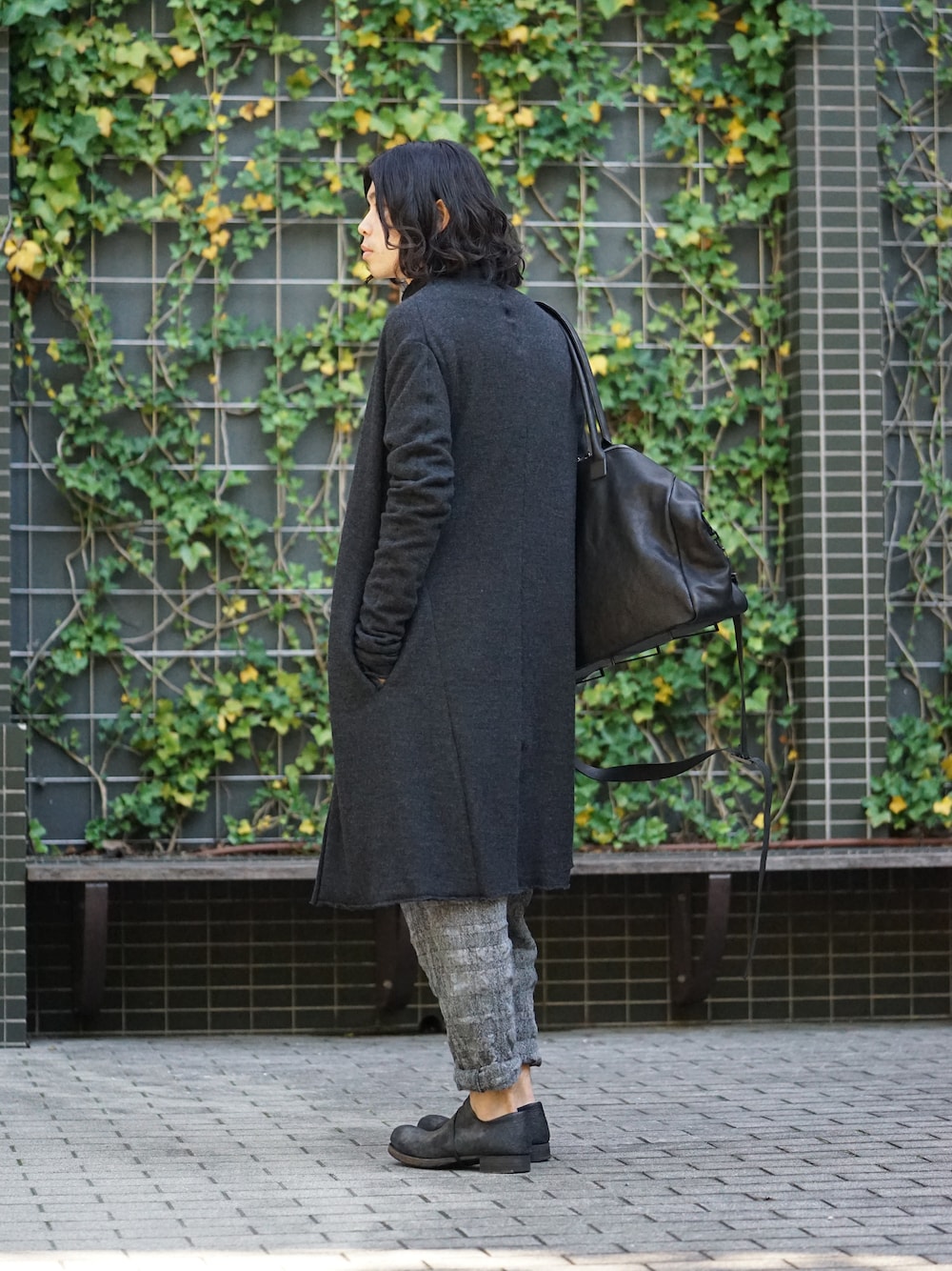 hannibal. Knitted Coat Filip Wool Slate Style  03