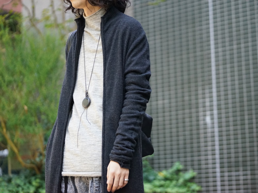 hannibal. Knitted Coat Filip Wool Slate Style 05