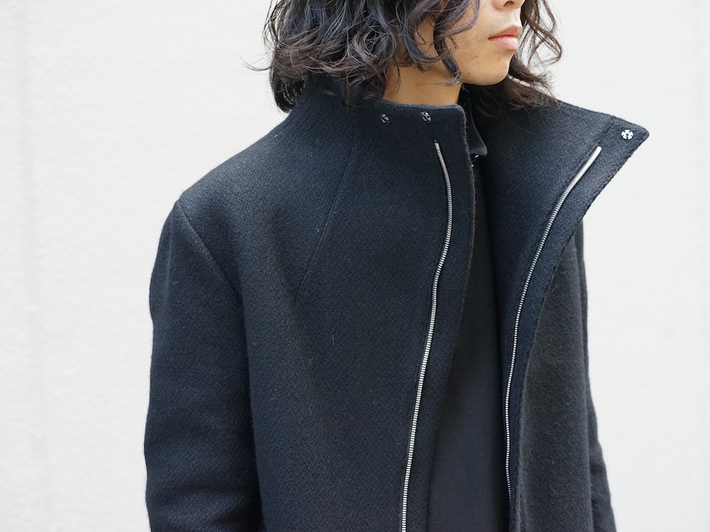 hannibal. Knitted Coat Filip Wool Slate Style 01