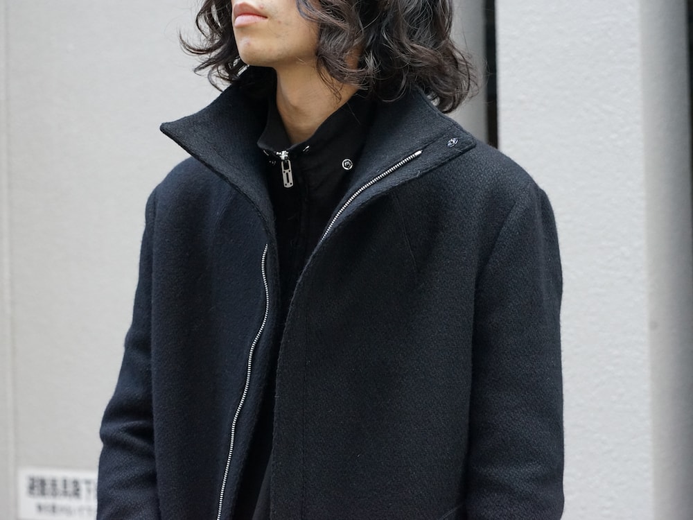 hannibal. Knitted Coat Filip Wool Slate Style  02