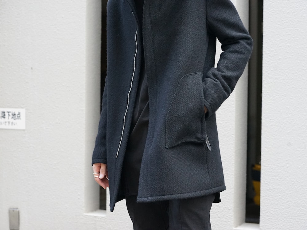 hannibal. Knitted Coat Filip Wool Slate Style  03