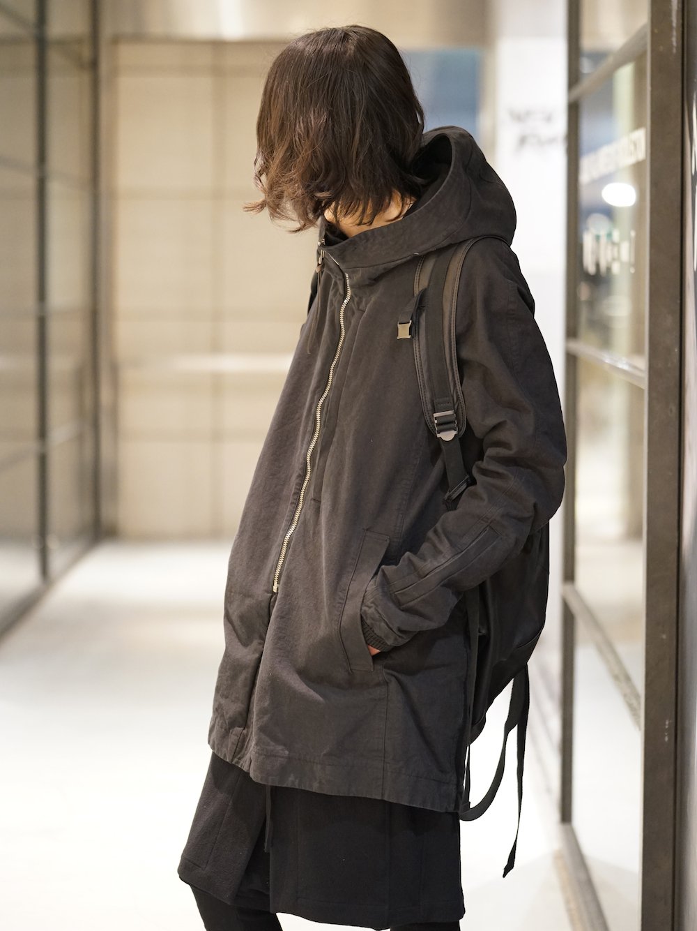 hannibal. Knitted Coat Filip Wool Slate Style 01